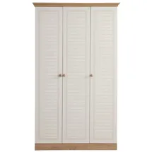 JVmoebel Kleiderschrank 3-türig 53 x 216 x 129 cm Beige