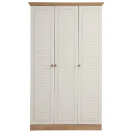 JVmoebel Kleiderschrank 3-türig 53 x 216 x 129 cm Beige
