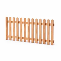 Gartenpirat Holzpaket Lattenzaun Länge 180 cm Höhe 150 cm – Lärche natur Zaunlatten Typ A – Vorgartenzaun mit Riegeln & Schrauben