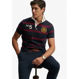 Superdry Double Emblem Rugby blau M