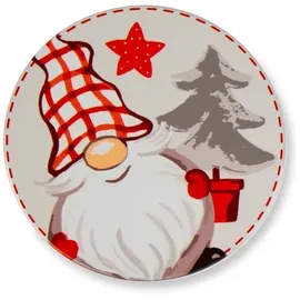 Excelsa Set mit 6 Untersetzern, Keramik, Unterseite aus Kork, Durchmesser 10,5 cm, multifunktional