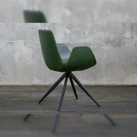 KAWOLA Stuhl QUEN Kunstleder grün