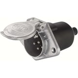 Hella Steckdose - 24V - 7-polig - Stecker: Flachstecker - Länge: 103mm - Aluminium - DIN/ISO: 1185 N-Typ - Menge: 10 - 8JB 003 833-031