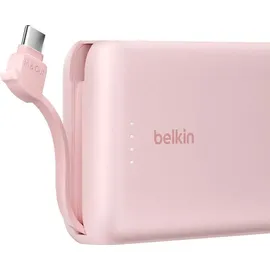 Belkin BoostCharge - Powerbank - mit integriertem Kabel - 10000 mAh - 20 Watt - 3 A - Fast Charge - 2 Ausgabeanschlussst