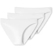 SCHIESSER UNCOVER by SCHIESSER Damen Slips im Pack - Tai, Soft Cotton, Vorteilspack Weiß S