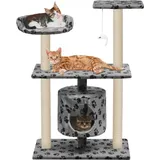 vidaXL Katzen-Kratzbaum Sisal 95 cm grau