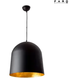 Faro  Pendelleuchte CRATER 1xE27, IP20, schwarz FAR-68461