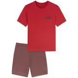 SCHIESSER Shorty Comfort Nightwear in chilli rot | Gr.: 56