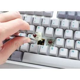 Ducky One 3 TKL Gaming Tastatur, RGB LED - MX-Brown (DE, Kabelgebunden), Tastatur, Grau