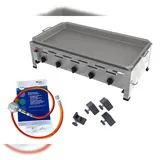 ChattenGlut Gasbräter 5-flammig 22,5kW Tischgerät Stahlpfanne mit DGUV