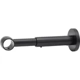 MYDECO Gardinenstange-Halterung Noble 1-läufig ausziehbar Schwarz Ø 2 cm Abstand