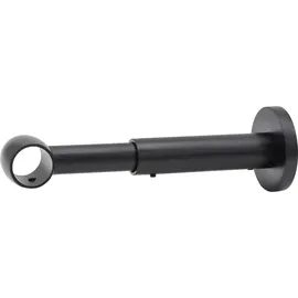 MYDECO Gardinenstange-Halterung Noble 1-läufig ausziehbar Schwarz Ø 2 cm Abstand