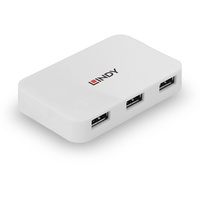 Lindy 4 Port USB 3.0 Hub Basic - Hub, Weiss