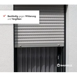 BAUHELD Rolladenstopper 40mm Offen 8 Stück Hellgrau