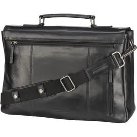 LEONHARD HEYDEN Roma Aktentasche Leder 40 cm Laptopfach schwarz