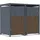 FM-SOLAR Mülltonnenbox 132 x 80 x 116 cm anthrazit