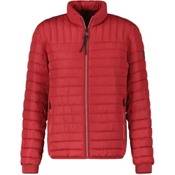 Steppjacke LERROS "LERROS Wattierter Steppblouson", Herren, Gr. S, rot (indian rot), 100% Polyester, Jacken