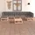 vidaXL Garten-Lounge-Set 8-tlg. grau