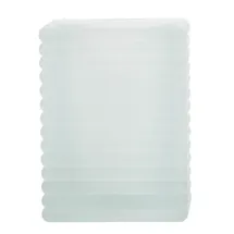 Mank Unbekannt Kerzenglas für Refill Kerzen/Teelichteinsatz, Milchig, 72x72 mm/H 98 mm, 1 Stück