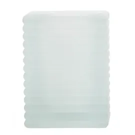 Mank Unbekannt Kerzenglas für Refill Kerzen/Teelichteinsatz, Milchig, 72x72 mm/H 98 mm, 1 Stück