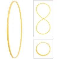 hoopomania Faltbarer Hula Hoop, HDPE-20mm, Gelb, Ø95cm
