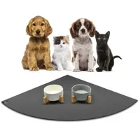 Sanozoo ® - Napfunterlage Eckrund - Öko-Tex und Made in Germany grau 80 cm, 80 cm
