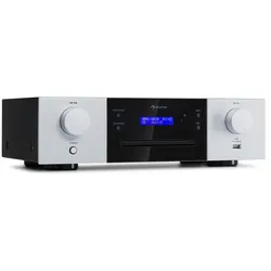 CD-1000 DG CD-Player USB MP3 Fernbedienung LED-Display Aluminium Silber-Metallic