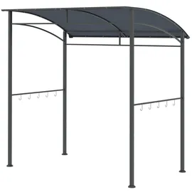 Outsunny Grillpavillon 1,5 x 2,2 m Grau