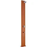 Solardusche Holzdesign Gartendusche Pooldusche Aussendusche 32 liter Wassertank