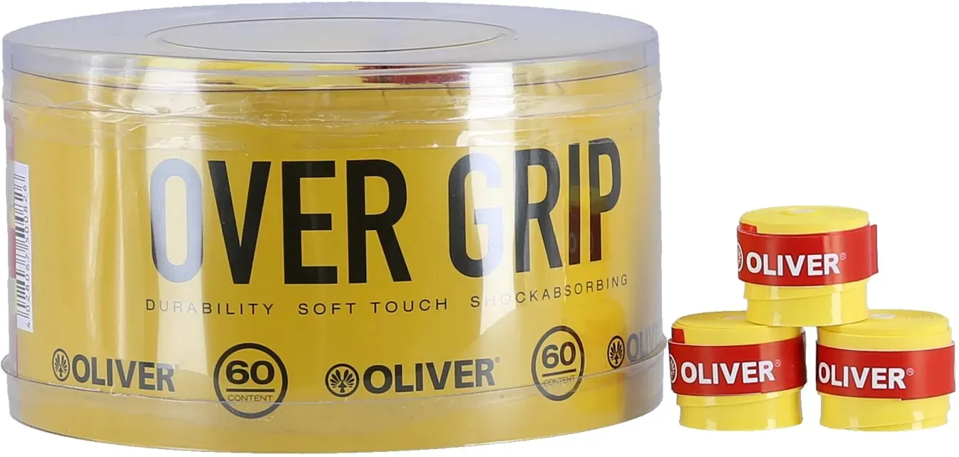 Oliver Overgrip 0,6mm (dünn und saugfähig) gelb 60er Box