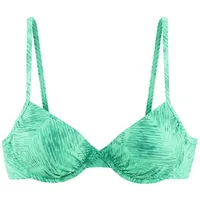 JETTE Bügel-Bikini-Top Damen grün bedruckt Gr.36 Cup E
