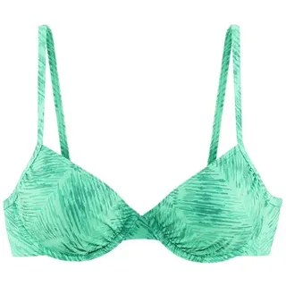 JETTE Bügel-Bikini-Top Damen grün bedruckt Gr.36 Cup E