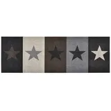 vidaXL Küchenbodenmatte Waschbar Stern 45x150 cm