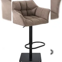 CLP Barhocker Damaso 1er höhenverstellbar drehbar 40 x 40 x 75 cm terrabraun