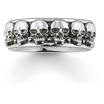 Thomas Sabo TR1878-001-12 Silber-Ring Totenköpfe, 64/20,4