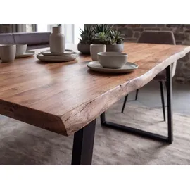 FineBuy Esszimmertisch 160 x 76 cm braun