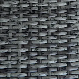 Estexo Polyrattan Sitzgruppe Gartenmöbel Set Rattan Gartenset Essgruppe Anthrazit Grau