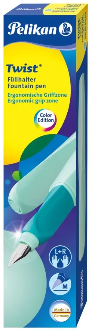 Pelikan Twist Füllfederhalter Kartuschenfüllsystem Mintfarbe 1 Stück(e)