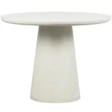 Livetastic Esstisch Damon, Weiß, Keramik, rund, konisch, 100x76x100 cm, Esszimmer, Tische, Esstische, Esstische rund