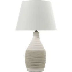 Tischlampe hellbeige 56 cm Kegelform TORMES