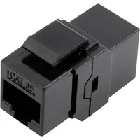 TRU Components 93013c1176 RJ45 Doppelkupplung 1425900 Adapter, gerade Schwarz