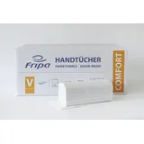 Fripa Comfort Papierhandtücher 2 Lagig 25 x 23 cm Hochweiß 3200 Blatt