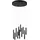 Trio Tubular 11-flg. 40 cm rund schwarz matt