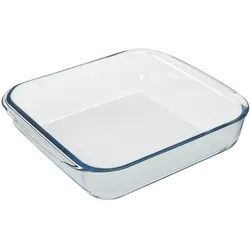 Borosilikatglas-Backform Quadratisch 1,1L. 20,7x20,7 cm. Ideal für Mischungen, Salate, Desserts, Kochen, Backen. BPA-frei
