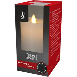 Konstsmide LED Echtwachskerze 14 cm cremeweiß