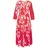 LASCANA Maxikleid Blumenprint Rot/Weiß 36