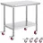 Vevor Arbeitstisch Edelstahl 91 x 60 x 85 cm weiß