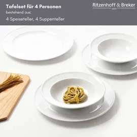 Ritzenhoff & Breker Simple Tafelservice 8-tlg. weiß