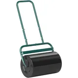 Rouleau À Gazon Pratique, Rouleau De Jardin Flexible En Acier, Dimensions 58 X 32,5 X 113 Cm, Couleur Vert Foncé