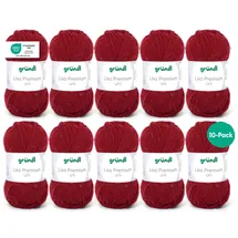 besuche den gründl-store Strickgarn Bordeaux 50 g 10 St.